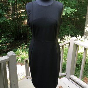 🔴Calvin Klein Black Sheath Dress Sz 10